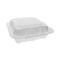 Pactiv Evergreen Foam Hinged Lid Containers, Dual Tab Lock, 8.42 x 8.15 x 3, White, PK150 YTD188010000 - alternate 1